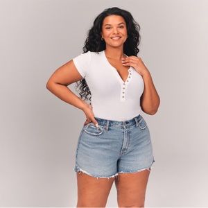 Abercrombie High Rise Mom Shorts